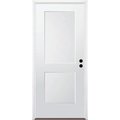 Codel Doors 36" x 80" Primed White Shaker Exterior Fiberglass Door 3068LHISPSF2PSHK691615B